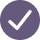 Icono decorativo de check de confirmacion